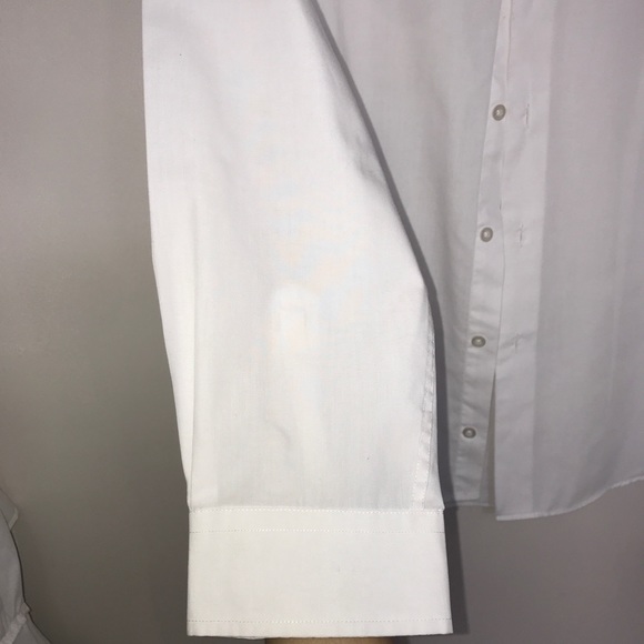 Peter England Classic White Buttoned Down Shirt - Picture 3 of 11